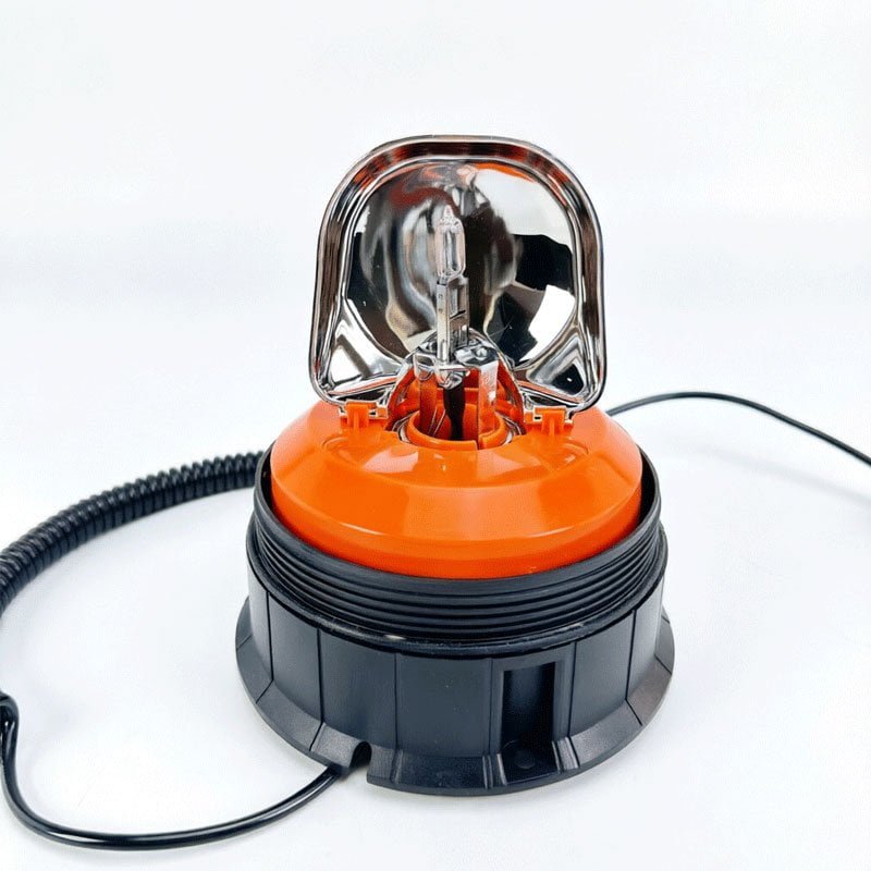 Halogen Flash Beacon Light for Tractor Flat Base 12V/24V 55W Rotational Light YS101-1 - Image 3