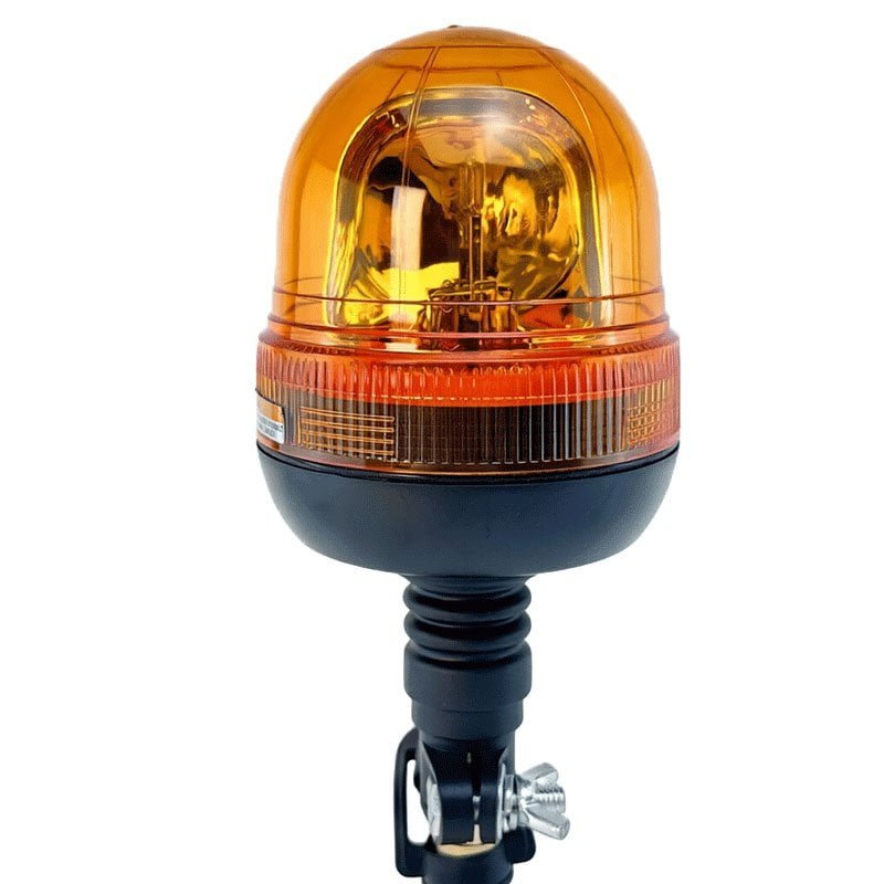 12/24V Flexible Spigot Base Rotating Beacon YS101-2 - Image 1
