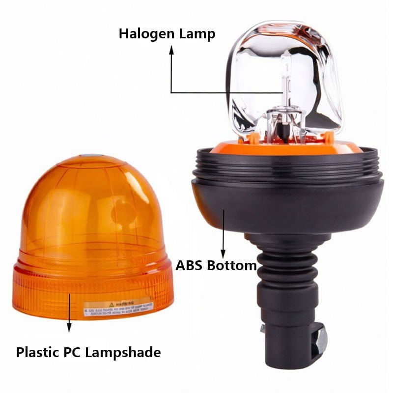 12/24V Flexible Spigot Base Rotating Beacon YS101-2 - Image 4